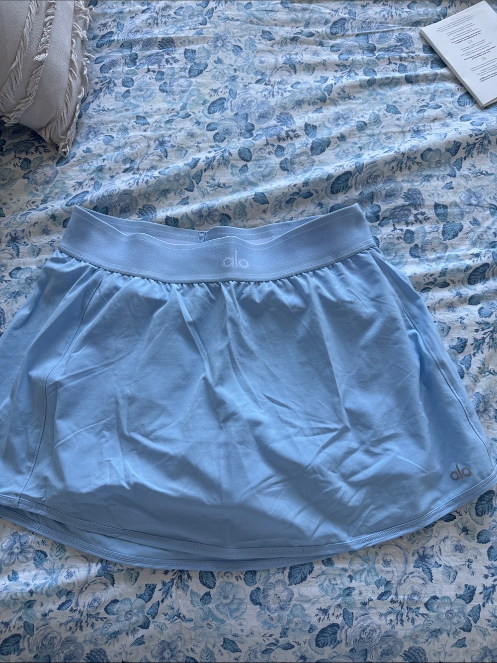 ALO Yoga Match Point Blue Skirt